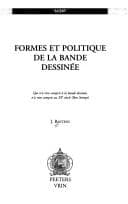 Tapa de Formes et politique de la bande dessinée