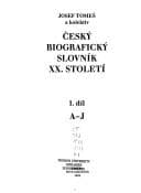 Tapa de Český biografický slovník XX. století