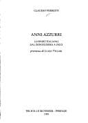 Tapa de Anni azzurri