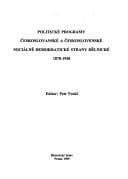 Tapa de Politické programy českoslovanské a československé sociálně demokratické strany dělnické 1878-1948