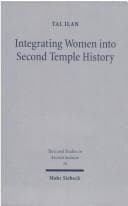 Tapa de Integrating women into Second Temple history