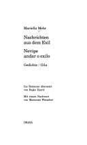 Tapa de Nachrichten aus dem Exil ; Nevipe andar o exilo