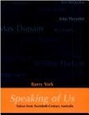Tapa de Speaking of us