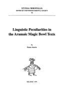 Tapa de Linguistic peculiarities in the Aramaic magic bowl texts