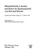 Tapa de Mittelalterliche Literatur und Kunst im Spannungsfeld von Hof und Kloster (German Edition)