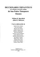 Tapa de Diccionario chinanteco de la diáspora del pueblo antiguo de San Pedro Tlatepuzco, Oaxaca