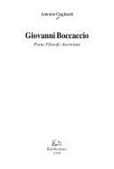 Tapa de Giovanni Boccaccio