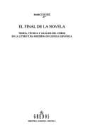 Tapa de El final de la novela