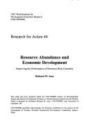 Tapa de Resource abundance and economic development