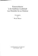 Tapa de Kommunikation in der ländlichen Gesellschaft vom Mittelalter bis zur Moderne