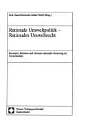 Tapa de Rationale Umweltpolitik, rationales Umweltrecht
