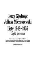 Tapa de Listy 1949-1956