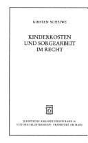 Tapa de Kinderkosten und sorgearbeit im recht