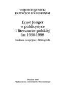 Tapa de Ernst Jünger w publicystyce i literaturze polskiej lat 1930-1998