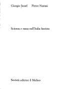 Tapa de Scienza e razza nell'Italia fascista