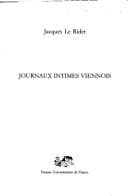 Tapa de Journaux intimes viennois