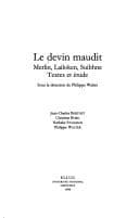 Tapa de Le devin maudit: Merlin, Lailoken, Suibhne : textes et étude (Moyen Age européen) (French Edition)