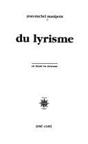 Tapa de Du lyrisme