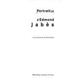 Tapa de Portrait(s) d'Edmond Jabès