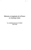 Tapa de Mémoire et imaginaire de la France en Amérique latine