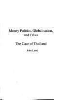 Tapa de Money politics, globalisation, and crisis