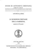 Tapa de Le iscrizioni cristiane della Sardegna anteriori al VII secolo