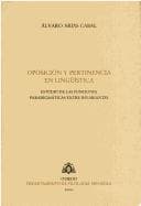 Tapa de Oposición y pertinencia en lingüística