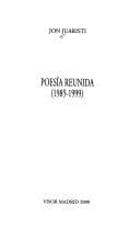 Tapa de Poesía reunida
