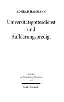 Tapa de Universitätsgottesdienst und Aufklärungspredigt