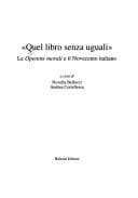 Tapa de Quel libro senza uguali