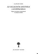 Tapa de Az uralkodók szentsége a középkorban