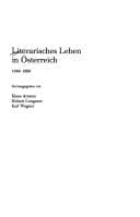 Tapa de Literarisches Leben in Österreich 1848-1890