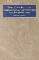 Tapa de Family law statutes, international conventions and uniform laws