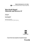 Tapa de Rare-earth-doped materials and devices IV