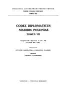 Tapa de Codex diplomaticus Majoris Poloniæ documenta, et jam typis descripta, et adhuc inedita complectens, annum 1400 attingentia