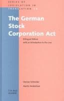 Tapa de The German Stock Corporation Act