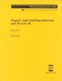 Tapa de Organic light-emitting materials and devices III