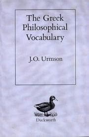 Tapa de The Greek philosophical vocabulary