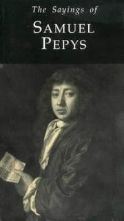 Tapa de Sayings of Samuel Pepys
