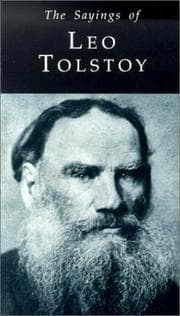Tapa de Sayings of Leo Tolstoy