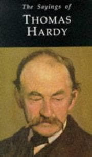 Tapa de Sayings of Thomas Hardy (Duckworth Sayings) (Duckworth Sayings)