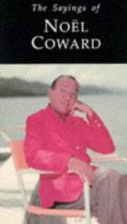 Tapa de Sayings of Noel Coward
