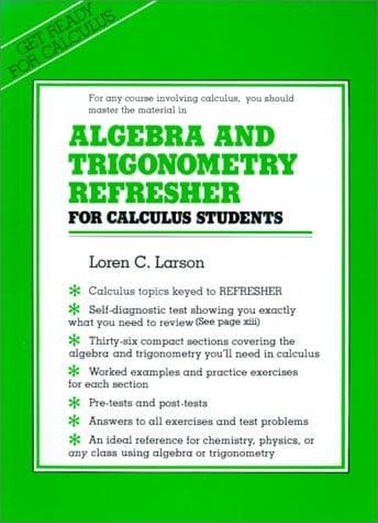 Tapa de Algebra and trigonometry refresher for calculusstudents