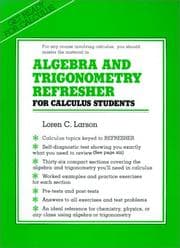 Tapa de Algebra and trigonometry refresher for calculusstudents