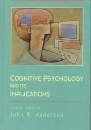 Tapa de Cognitive psychology and its implications