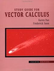 Tapa de Study guide for Marsden and Tromba's Vector calculus, fourth edition