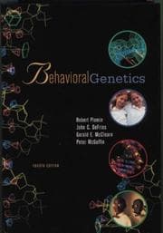 Tapa de Behavioral genetics