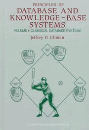 Tapa de Principles of Database & Knowledge-Base Systems Vol. 1