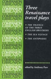 Tapa de Three Renaissance Travel Plays