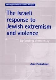 Tapa de The Israeli response to Jewish extremism and violence